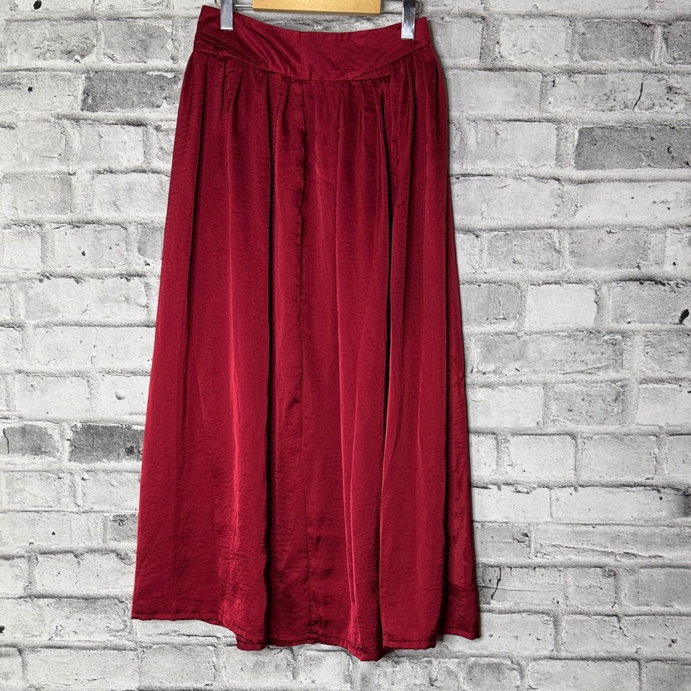 Sandro Studio Elegant Red Women's Maxi Skirt